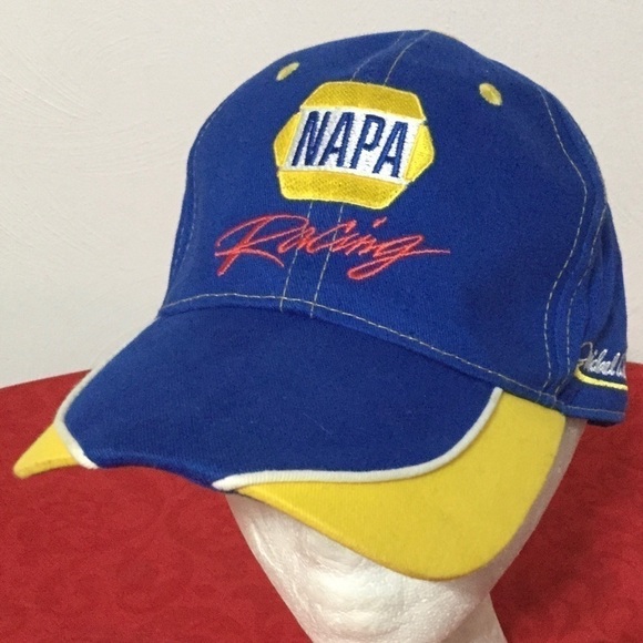 𝅺NAPA Racing ~ MICHAEL WALTRIP Blue NASCAR Hat Cap - Picture 1 of 7